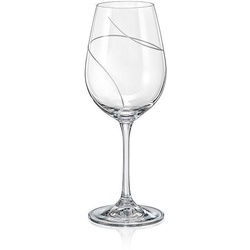 Crystalex Weinglas UP matt geschliffen 350 ml 2er Set, Kristallglas, matt Schliff