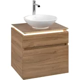 Villeroy & Boch Legato Waschtischunterschrank für ein Waschbecken | 2 Auszüge | Breite 600 mm##Mit LED-Beleuchtung Für .. B568L0RH
