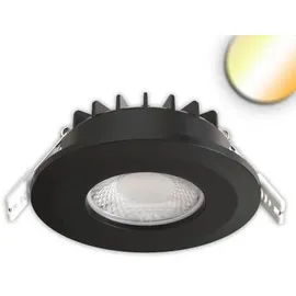 Fiai IsoLED Einbaustrahler Vario68 6W 60° 2700/3000/4000/6000K IP65 Aluminium 580lm schwarz