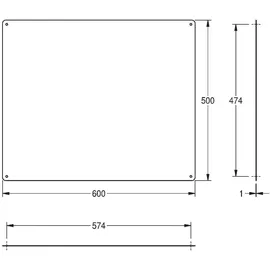 KWC Rodan 60 x 50 cm Weiß