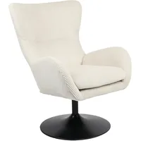 Hela Loungesessel SAMOS (1 St.), Sessel;drehbar;Trompetengestell;Microfaser Breitcord;Armlehnen, beige