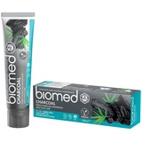 Biomed Charcoal Aktivkohle Zahnpasta für weiße Zähne - fluoridfreie und 98% natürliche Whitening Zahncreme in einer 100g