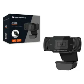 Conceptronic AMDIS 720p HD Webcam Schwarz