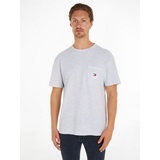 Tommy Jeans T-Shirt »TJM REG WAFFLE POCKET TEE«, mit Brusttasche, silberfarben