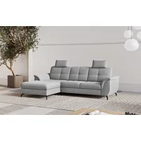 sit&more Ecksofa Zora, wahlweise mit Bettfunktion und Bettkasten grau