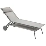 Lafuma Miami II Sonnenliege 200 x 80 x 22 cm Silber