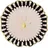 Partydeco Pappteller 23 cm 6 St. Schwarz/Ivory/Gold