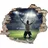 Queence Wandtattoo Fußball Torjubel (1 St), Wandsticker, Wandbild, selbstklebend, 3D, Wanddurchbruch bunt