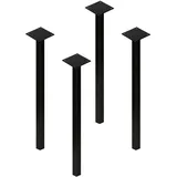 homewell Tischbeine, 90 cm, 4 Stück, DIY, Möbelfüße aus Stahl, niedrig, Industrie