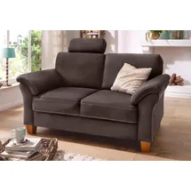 Home Affaire "Borkum, B: 156cm", braun (dunkelbraun), B:156cm H:87cm T:88cm, Struktur (100% Polyester);Luxus-Microfaser ALTARA NUBUCK (100% Polyester);MELROSE (100% Polyester);Luxus-Microfaser Toro (100% Polyester), Sofas, mit Federkern