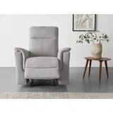 OTTO home Relaxsessel Southbrook Webstoff 91 x 99 x 92 cm Grau mit Schlaffunktion und elektrischer Relaxfunktion