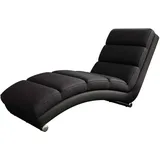 Mirjan24 Relaxliege, Schwarz, Holz, Rechteckig, 62x84x180 cm, Wohnzimmer, Sessel, Relaxliegen