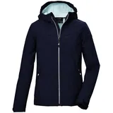 KILLTEC Mädchen Softshelljacke/Outdoorjacke mit Kapuze KOW 349 GRLS SFTSHLL JCKT, dunkelnavy, 116, 42142-000