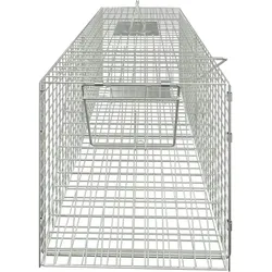 vidaXL Lebendfalle 64,5x25x26,5 cm Verzinktes Eisen