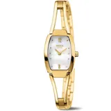 Boccia Titanium Boccia 3262-04 Damen-Quarzuhr Titan Goldfarben/Perlmutt