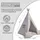 Best For Kids Tipi-Zelt, Grau, Textil, 105x105 cm, Spielzeug, Kinderzelte