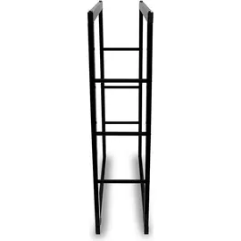 BITUXX Kaminholzständer Metall 80 x 100 cm Schwarz