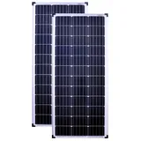 solartronics Solarmodule 2 Stück Solarmodul 100 Watt Mono Solarpanel Solarzelle Photovoltaik 90622