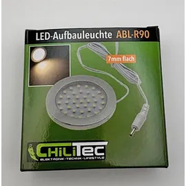 ChiliTec 21035 LED-Aufbauleuchte ABL-R90 warmweiß 3W, 12V= DC superflach EEK F [A-G]
