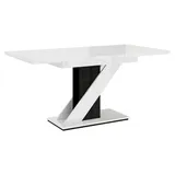 Design Esstisch PA-666 Hochglanz ausziehbar 120 - 160 cm Esszimmer - Weiß
