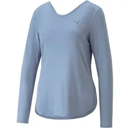 PUMA Damen Hemd STUDIO YOGINI LITE LONG S, FILTERED ASH, S