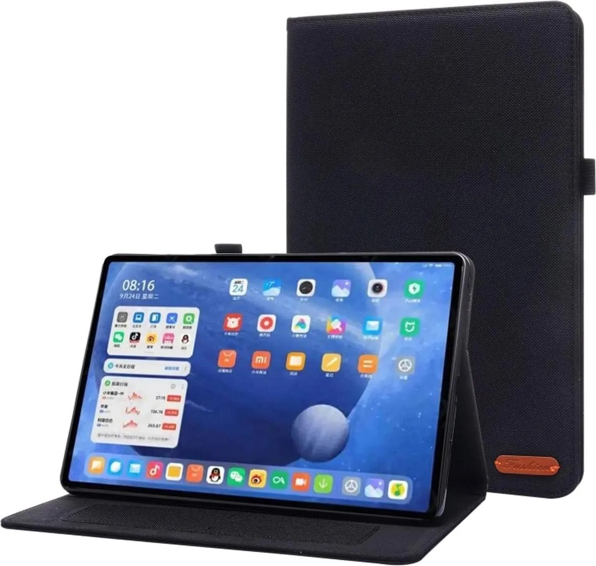 König Design Schutz Hülle für Xiaomi Mi Pad 5 / Pad 5 Pro Smart Cover Case Etui Tablet Tasche (Pad 5 Pro, Mi Pad 5), Tablet Hülle, Schwarz