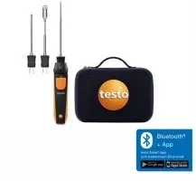 testo 915i Temperaturset, Thermometer mit 3x Fühlern und Smartphone Bedienung