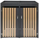 Westmann Mülltonnenbox 134 x 84 x 125 cm anthrazit