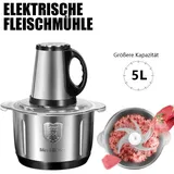 Fleischwolf 5L Küchenfleischwolf Edelstahl elektrischer Fleischwolf 3 Tasten DHL