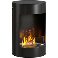 Bioethanol Kaminofen Freistehend Ethanol Kamin 3 Std. Brenndauer 41 x 41 x 64 cm