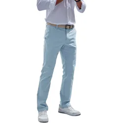 Chinohose »regular-fit, lange Oxford Hose«, aus elastischer Baumwoll-Qualität, Gr. 36 - Länge 32, hellblau, , 68853352-36 Länge 32