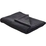 Beliani ASAKA Kuscheldecke 130 x 180 cm Dunkelgrau