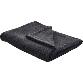 Beliani ASAKA Kuscheldecke 130 x 180 cm Dunkelgrau