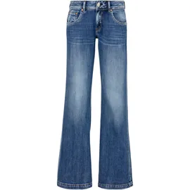 Herrlicher Bootcut-Jeans "Edna Denim Comfort", Damen, Gr. 29, Länge 34, blau (snake blau), Denim/Jeans, Obermaterial: 98% Baumwolle, 2% Elasthan, ausgestellt, Jeans