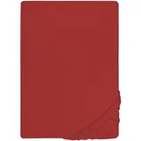 Biberna 0077866 Jersey-Elastic 140 x 200 - 160 x 220 cm rot