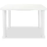 vidaXL Gartentisch 101 x 68 x 72 cm weiß