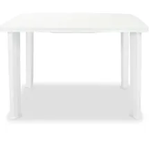 vidaXL Gartentisch 101 x 68 x 72 cm weiß