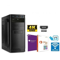 KOMPLETT PC Office & Büro AMD COMPUTER Rechner Windows 10 SSD HDD DDR4 029