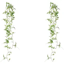 Creativ green Kunstranke CREATIV GREEN "Tradescantia-Hänger", grün (grün, weiß), B:15cm H:102cm T:9cm, Polyester, Kunstpflanzen