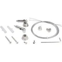 Deko-Light Seilabhängung (schwenkbar) Set 2 Stk, Metall, Länge: 2000 mm