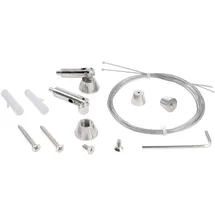 Deko-Light Seilabhängung (schwenkbar) Set 2 Stk, Metall, Länge: 2000 mm