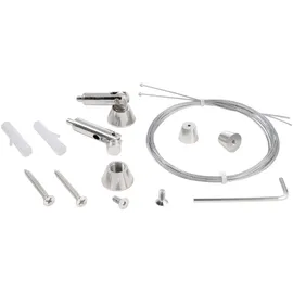 Deko-Light Seilabhängung (schwenkbar) Set 2 Stk, Metall, Länge: 2000 mm