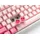 Ducky One 3 Gossamer Pink Gaming Tastatur - MX-Ergo-Clear US Englisch Pink, Weiß
