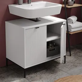 Vicco Waschtischunterschrank Eliza Weiß 70 x 63 cm mit 2 Türen