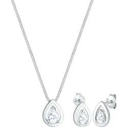Elli Tropfen Drop Zirkonia Klassik 925 Sterling Silber silberfarben Damen 