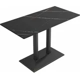 360Home Esszimmertisch 60 x 75 x 60 cm schwarz