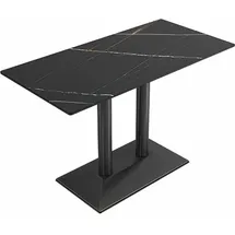 360Home Esszimmertisch 60 x 75 x 60 cm schwarz