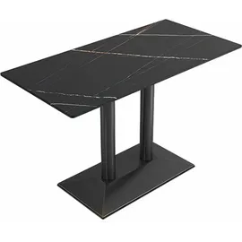 360Home Esszimmertisch 60 x 75 x 60 cm schwarz