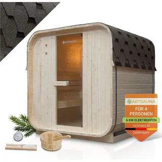 Artsauna Nolvik L inkl. 6 kW Ofen + int. Steuerung + Zubehör