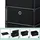 Relaxdays Kommode 65 x 43 x 33 cm Schwarz/Braun